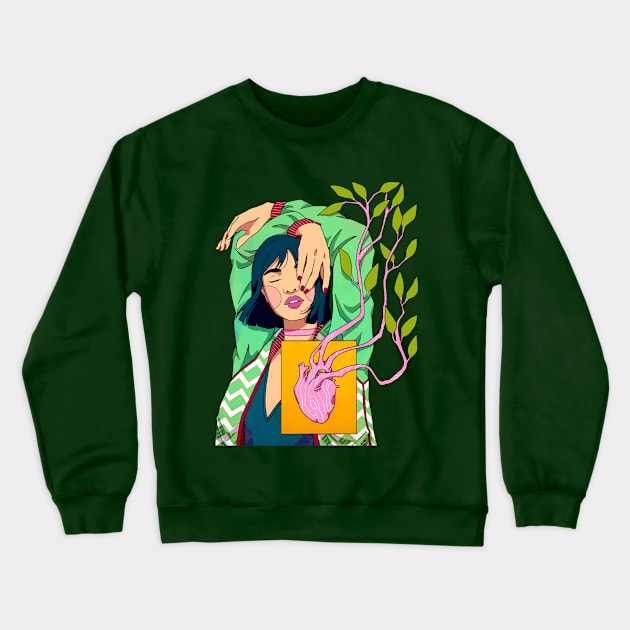 The timber of my heart Crewneck Sweatshirt by Karothekreator